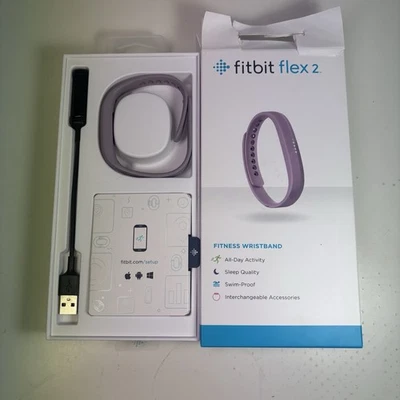 Pulsera Fitbit Flex 2 Rastreador de Actividad Banda Lavanda *Leer Descripción* Usada - Imagen 1 de 4