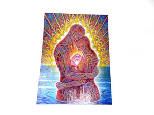 Alex Grey Signed Print ‘Oceans Of Love Bliss’ Pearlescent Paper #43/195 w COA - Picture 1 of 9