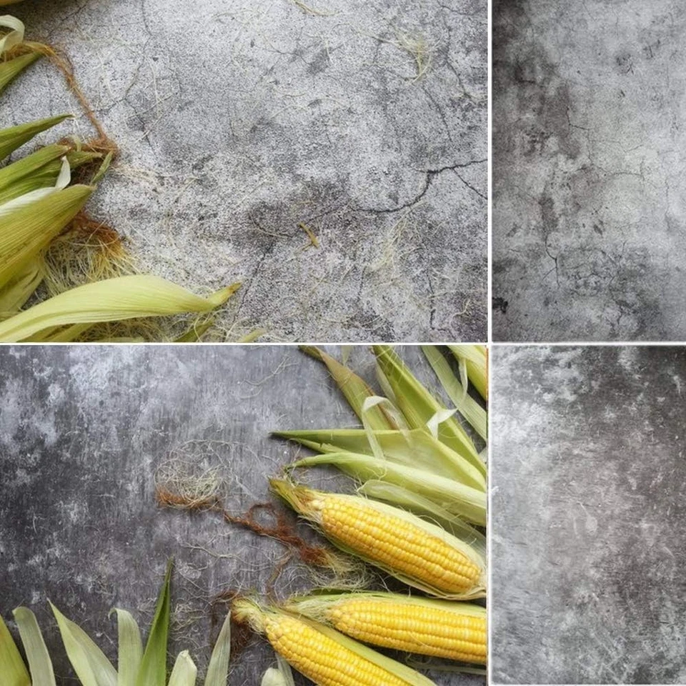 Selens 56x89cm 2 en 1 Alimentos Fotografía Telón de Fondo Fondo Hormigón Foto 1 de 4