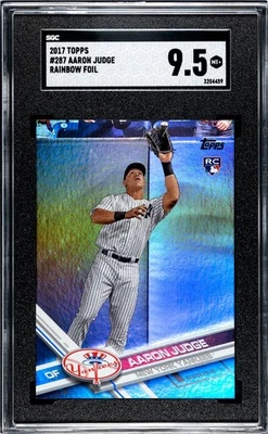2017 TOPPS AARON JUDGE #287 RAINBOW FOIL SGC 9.5 - NY YANKEES ROOKIE RC - Image 1 of 2