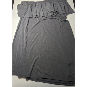 Juicy Couture Damen grau Rüschen One Shoulder Top Größe Large Schimmer - Bild 1 von 4
