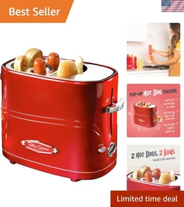 Delicious Hot Dog Toaster with Tongs - Toasts Chicken, Turkey, Sausages & More - Picture 1 of 9