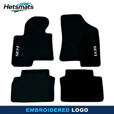 For Hyundai IX35 2015 Quality Black Velour Carpet Car Floor Mats Liners - Imagem 1 de 4