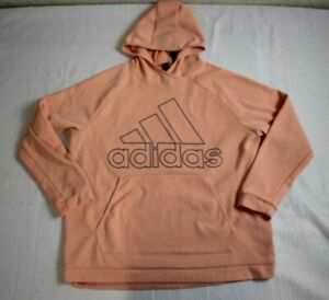 Adidas Women's Pullover Hoodie Climawarm Pink Peach Size XL EXTRA LARGE