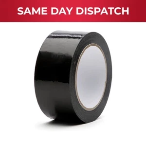 Paket Verpackungsband schwarz Dichtkleber für Dichtungsbox Kartons 48mm x 66m - Bild 1 von 8