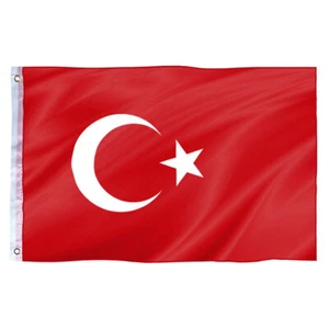 Türkei Fahne mit Ösen ca.150x90cm Türkische Hiss Flagge Flaggen Türkiye Bayrak - Bild 1 von 5