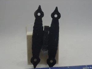 8 Vintage Black Semi-concealed Hinges 3/8 Inset National lock Co - Picture 1 of 4