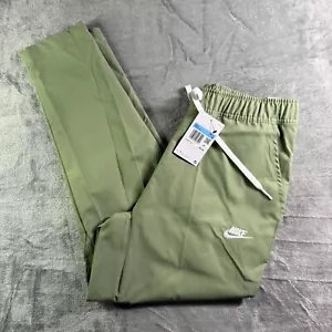 Pantalones Nike Tejidos Verde Oliva Cordón Ligeros Informales Para Hombre Talla M - Imagen 1 de 9