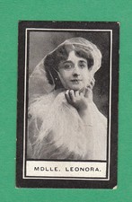 WILLS  SCISSORS - RARE  MUSIC  HALL  CARD  -  MDLLE.  LEONORA  -  1911