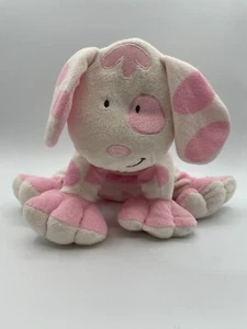 Kids Preferred 10" White Pink Polka Dot Plush Puppy Dog Asthma Allergy Friendly - Picture 1 of 9