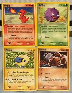 Pokemon TCG Lot x4 Common - Uncommon Cards, EX Team Rocket Returns, NM-LP - Picture 1 of 1
