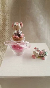 OFFERTA STOCK BOMBONIERA NASCITA BATTESIMO BARATTOLO IN VETRO CON ANIMALETTI - Imagen 1 de 1