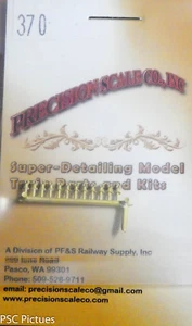 Precision Scale HO #370 Stanchions, Handrail, Machined & Drilled Style(12) Brass - Picture 1 of 1