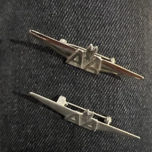 Vintage AA American Airlines Silver Tone Logo Pin Lapel Eagle Wing Airplane - 2 - Picture 1 of 3