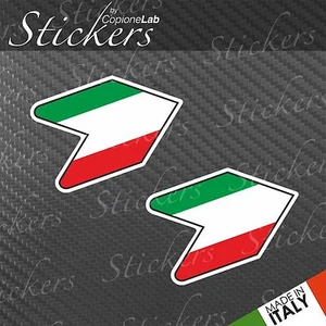 2x Auto Motorrad Aufkleber JDM Sticker Bomb Wakaba Leaf Italien Flagge small - Bild 1 von 1