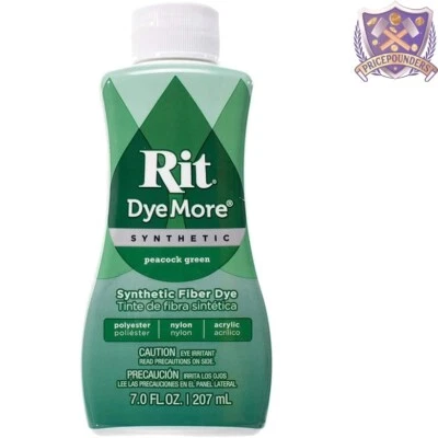 Tinte líquido 7 OZ sintético verde pavo real para telas, manualidades, decoración del hogar Foto 1 de 4