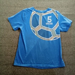 Starter Shirt Boy Large Blue Soccer 5 Causal Outdoor Sports Short Sleeve Organic - Picture 1 of 10