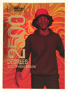 SCOOT HENDERSON SP GOLD FOIL 2500 DEGREES 2022 SKYBOX METAL UNIVERSE CHAMPIONS