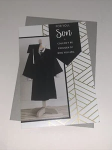 Hallmark Son Graduation Card: Couldn’t Be Prouder Watch Your Life Journey Unfold - Picture 1 of 5