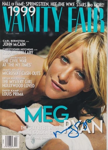 Meg Ryan signed VANITY FAIR magazine Cover