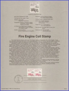 USA5 #2264 U/A PÁGINA DE RECUERDO FDC STR2 camión de bomberos - Imagen 1 de 1