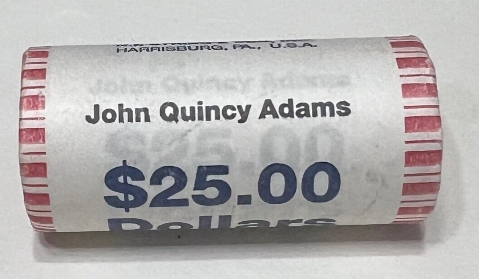Rolo de 2008 P BU John Quincy Adams dólar de ouro - rolo de 25 - 6º presidente - Imagem 1 de 1