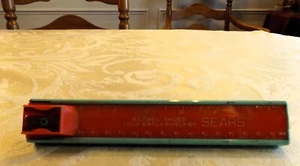 VINTAGE STERLING PLASTIC ADVERTISING PENCIL CASE W/ SEARS BILTWEL SHOES ADV. - Picture 1 of 10