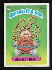 1986 Garbage Pail Kids Series 3 Card #103a Wriggley RENE