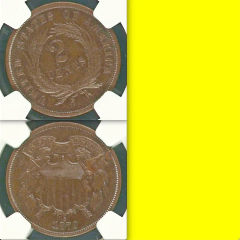 1870 NGC PR64 Low PCGS Pop! 2C Proof RARE ERROR!! Choice Two Cent Piece UPGRADE? Cover