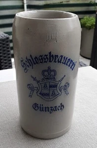 Steinkrug, Schlossbrauerei Günzach 1 Liter - Bild 1 von 8