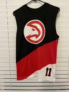 NBA Trikot Herren Medium schwarz rot weiß Trae Young Atlanta Hawks Basketball - Bild 1 von 9