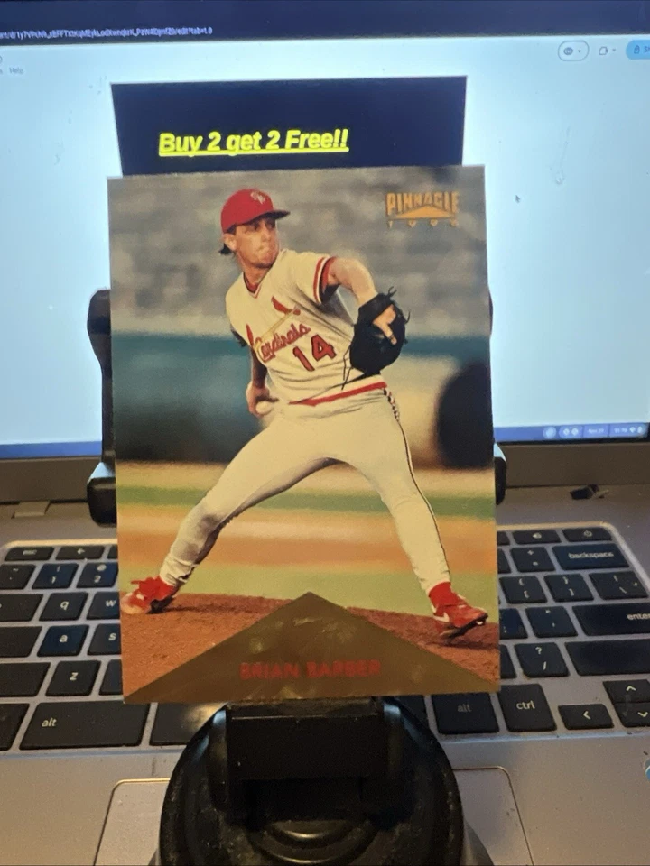 BRIAN BARBER 1996 PINNACLE (RC) #167 FREE SHIPPING - Image 1 of 1