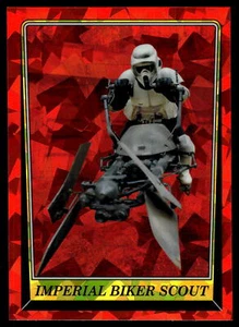 2023 Topps STAR WARS CROMADO ZAFIRO ROTJ IMPERIAL BIKER SCOUT #96 - Imagen 1 de 2