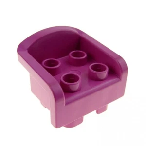 1x LEGO Duplo Furniture Stool Seat Armchair Pink With Armrest Accessories 6477 - Picture 1 of 1