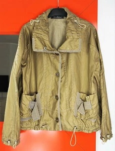 Neu mit Etikett! SULU Kerstin Bernecker Jacke Knopfleiste beschichtet Leinenmischung Gibraltar 38 - Bild 1 von 12