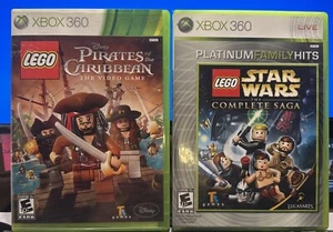 LEGO Fluch der Karibik & Star Wars Platinum XBOX 360 Spiele mit Anleitungen - Bild 1 von 6