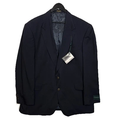 Blazer Oscar De La Renta 100% Lana Dorado Botón 48R Azul Marino Oficina Para Hombre Nuevo con Etiquetas Foto 1 de 4