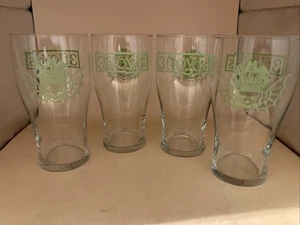 Juego de 3 barras de vidrio de cerveza FLOYDS Mancave lote de 4 calaveras aladas logotipo cal Munster IN - Imagen 1 de 7