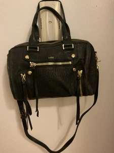 Botkier Damen schwarz Leder Handgelenk Umhängetasche Umhängetasche Handtasche - Bild 1 von 11