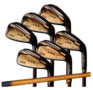 MUTSUMI HONMA MH-777 One Length Iron Black IP 6Piece Set #5 -9.PW SR-Flex Carbon - Picture 1 of 7