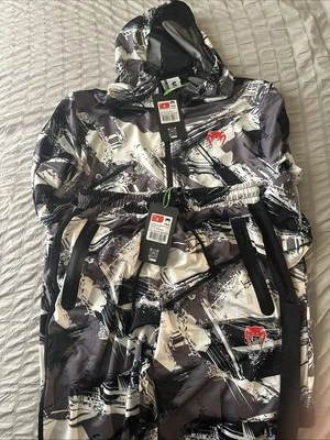 Venum Electron 3.0 Hoodies & Venum Electron 3.0 Jogging Pants  Grey/Red SMsz New - Image 1 of 4