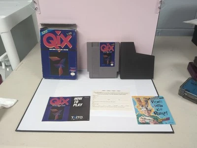 Qix Nintendo NES With Box, Cartridge, Manual & Inserts - Image 1 of 4