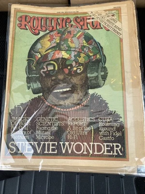 June 19 1975 Rolling Stone Magazine Issue 189 Stevie Wonder Vietnam Cuba 🔥🚐 Foto 1 de 4