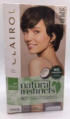 Clairol Natural Instincts / 5A Medium Cool Brown (new, Damaged Box) Ref. 230 - Image 1 of 4