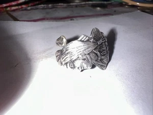 Indianer Häuptling Sterlingsilber Löffel Ring verstellbar Größe 9 FZZ - Bild 1 von 4