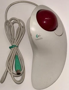 Vintage 1997 Logitech TrackMan Marble FX Wired PS/2 Trackball Mouse UNTESTED - Picture 1 of 10