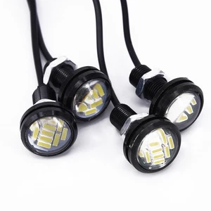 Daytime Running Lights Lamps Blubs ABS White 22mm 4pcs Anti-collision - Picture 1 of 24