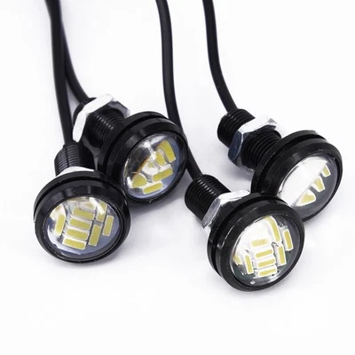 Daytime Running Lights Lamps Blubs ABS White 22mm 4pcs Anti-collision - Image 1 of 4