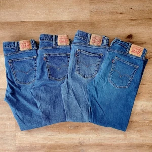 4 Paar Herren Levi's 514 Slim Straight Jeans W38 L32 - Blau Denim Waschungen - Bild 1 von 13