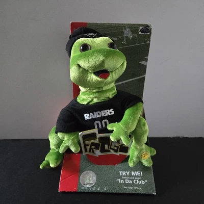 GEMMY FROGZ NFL RAIDERS Dancing Singing Frog “In Da Club “ - Image 1 of 4